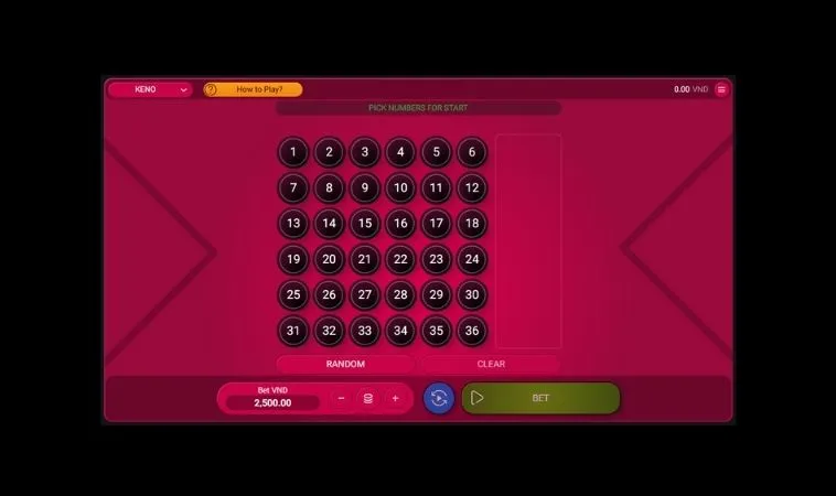 Bí Quyết Chơi Game Nhanh Keno Tại Goal123 Để Thắng Lớn Dễ Dàng Nhanh Chóng 2 Giao diện chơi game nhanh Keno tại Goal123